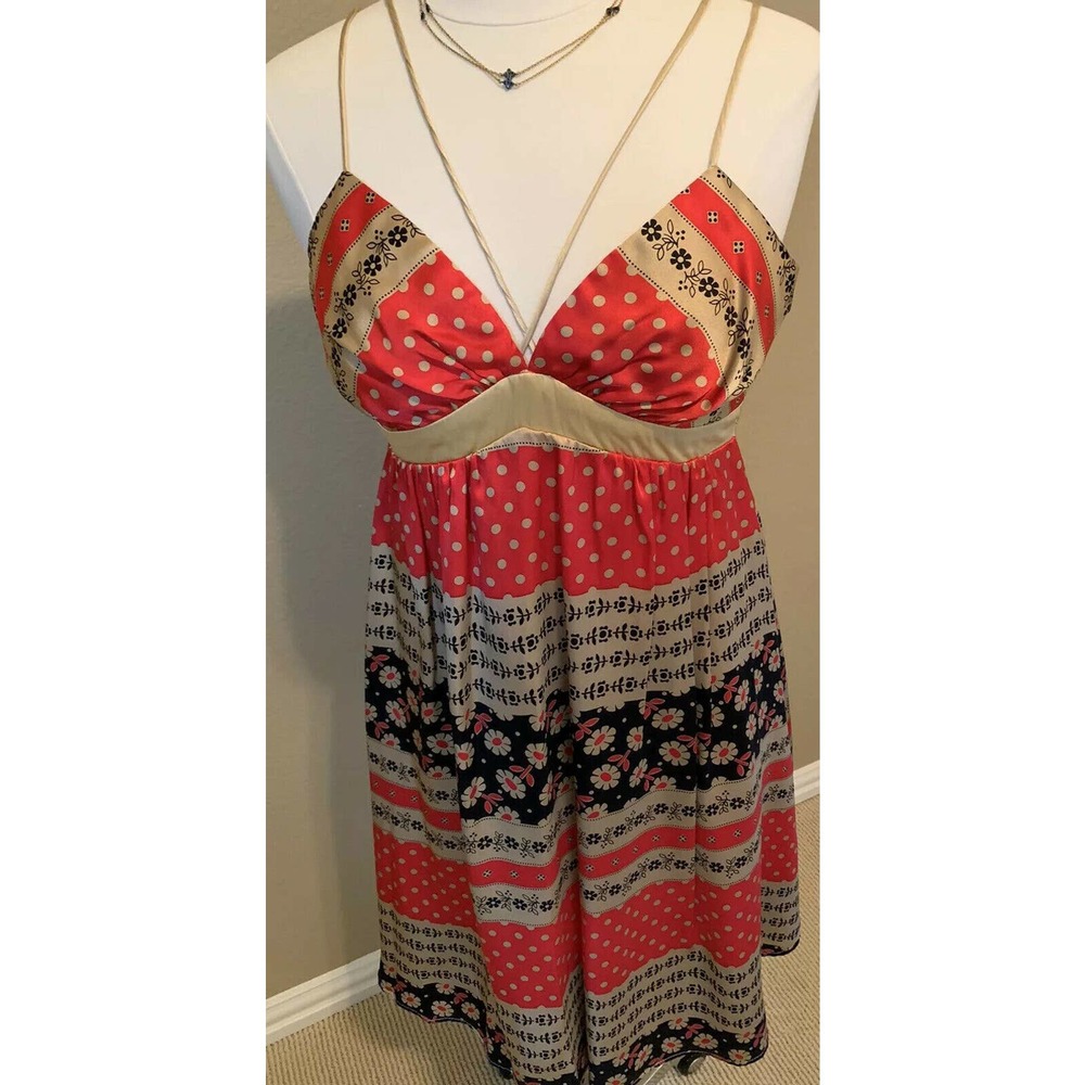 VOOM By JOY HAN 100% Silk Spaghetti Strap DRESS